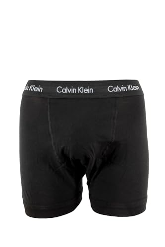 Multicolorido (Preto/Mescla cinza/Logo discreto) Cor Cueca Boxer Masculina Pack 3 Trunks Em Algodão Elástico