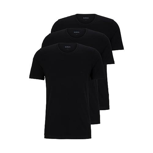 Preto Terra Escura Cor Kit 3 Camisetas Masculinas Gola Careca Logo Discreto