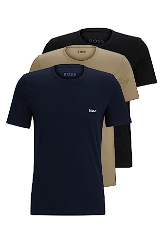 Diversos Aberto Cor Kit 3 Camisetas Masculinas Gola Careca Logo Discreto