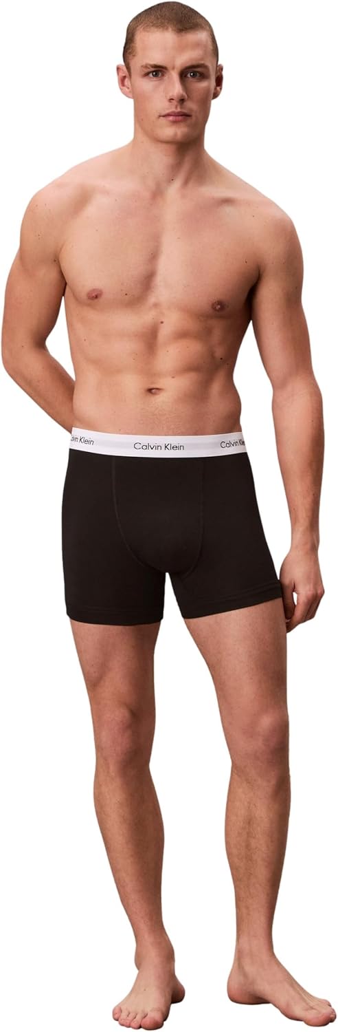 Cueca Boxer Masculina Pack 3 Trunks Em Algodão Elástico