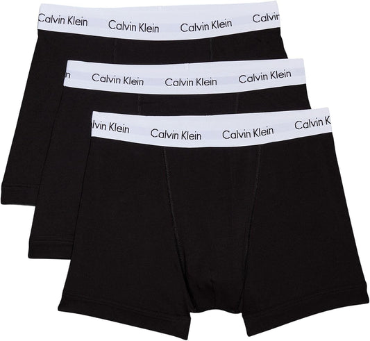 Cueca Boxer Masculina Pack 3 Trunks Em Algodão Elástico