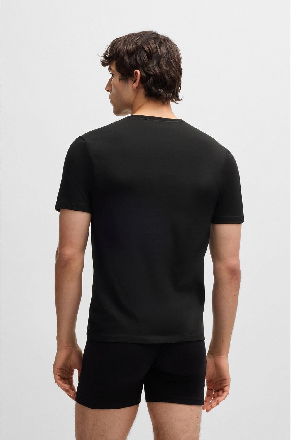 Kit 3 Camisetas Masculinas Gola Careca Logo Discreto