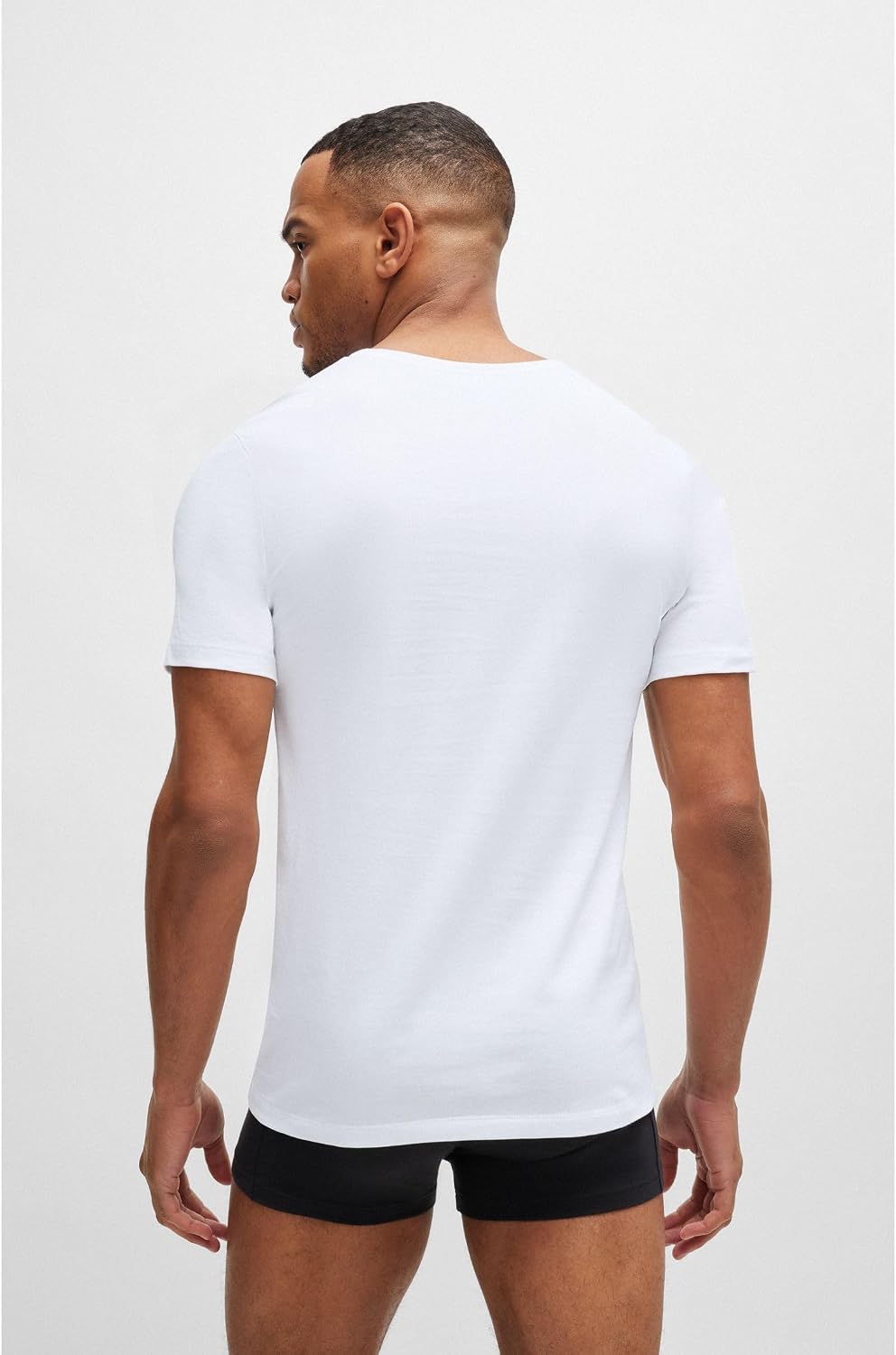 Kit 3 Camisetas Masculinas Gola Careca Logo Discreto
