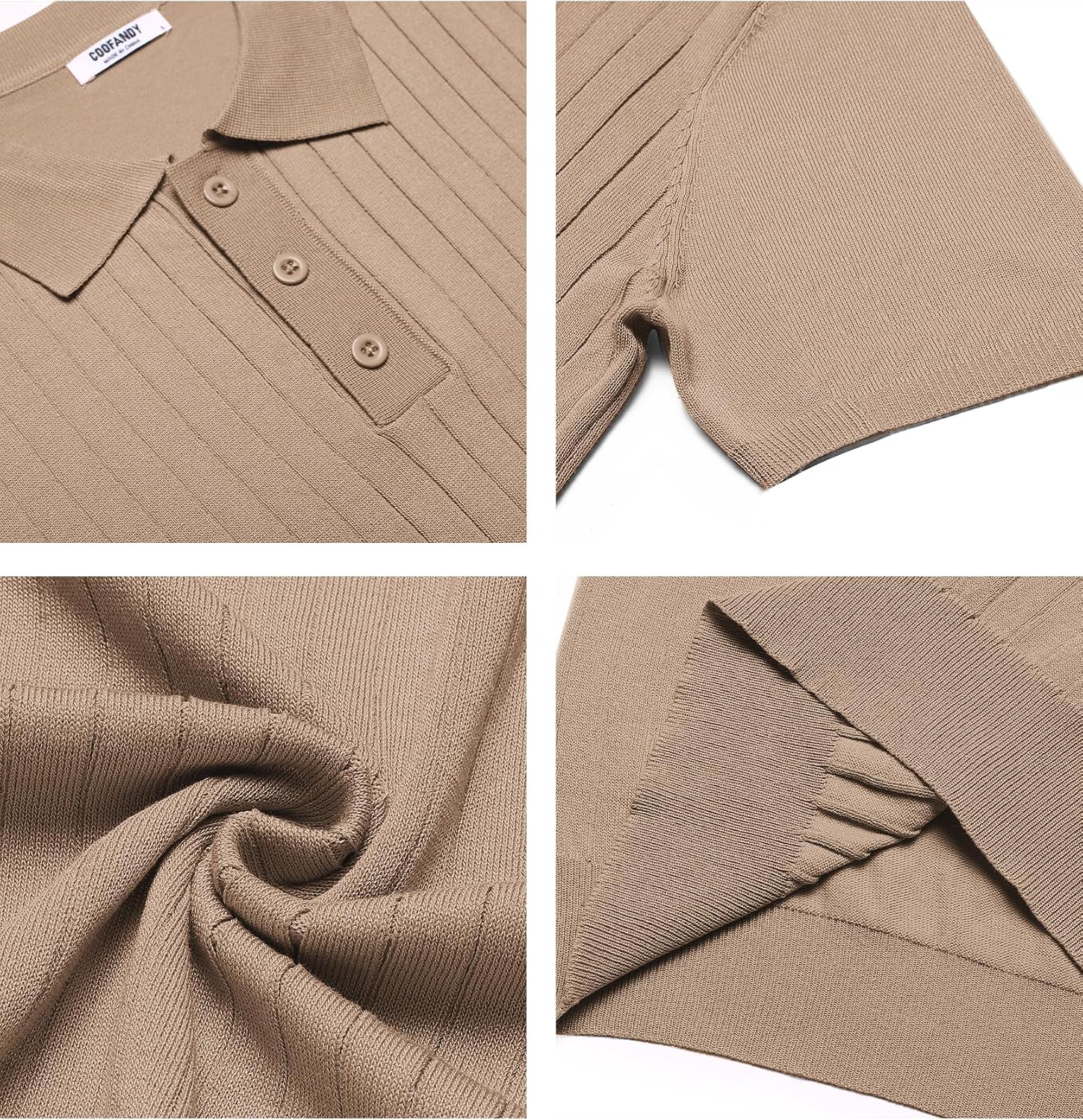 Camisa Polo Masculina de Malha Manga Curta Casual