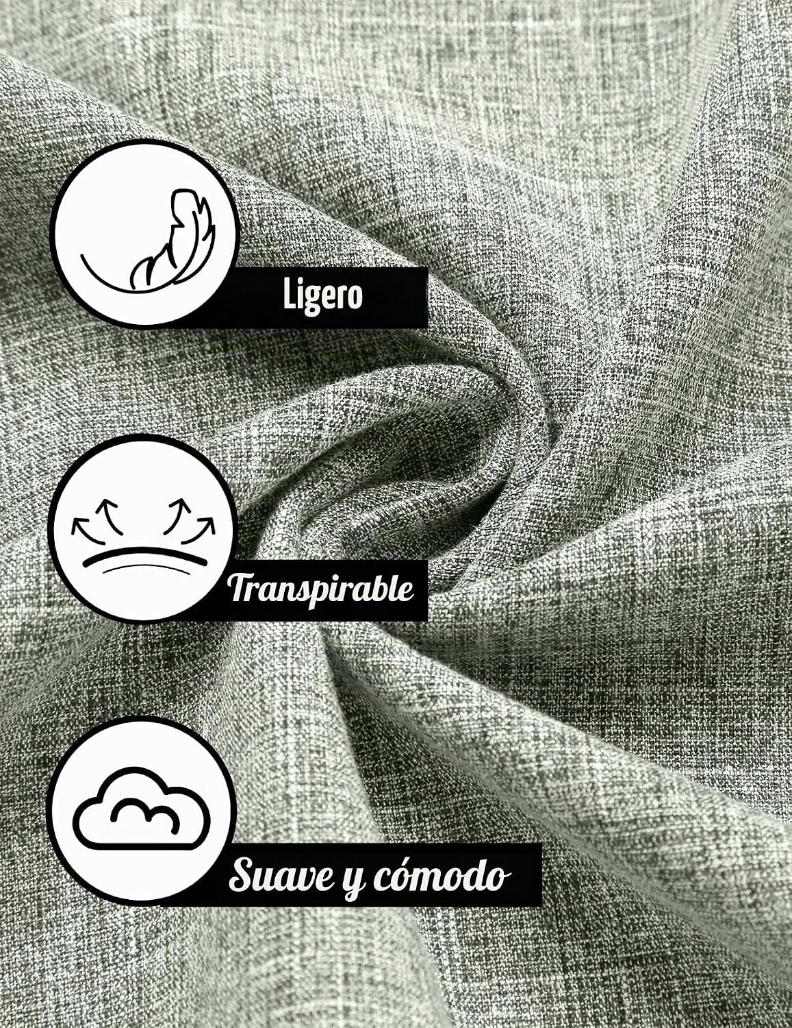 Camisa Masculina de Linho Manga Curta Casual com Botão